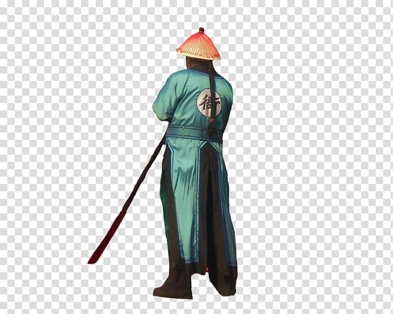 Antiquity, person in green long-sleeved tradition suit and wearing brown hat transparent background PNG clipart