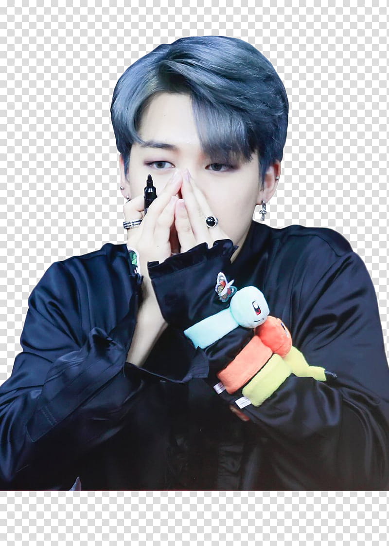 BTS Jimin, BTS Jimin both hands covering face transparent background PNG clipart