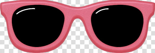 Summer s, red framed sunglasses illustration transparent background PNG clipart