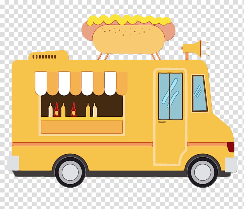 School Bus, Hot Dog, Food Truck, Car, Hot Dog Cart, Fast Food, Hamburger, Food Truck Finder transparent background PNG clipart