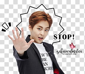 EXO LINE Stickers, Exo Kim Minseok transparent background PNG clipart