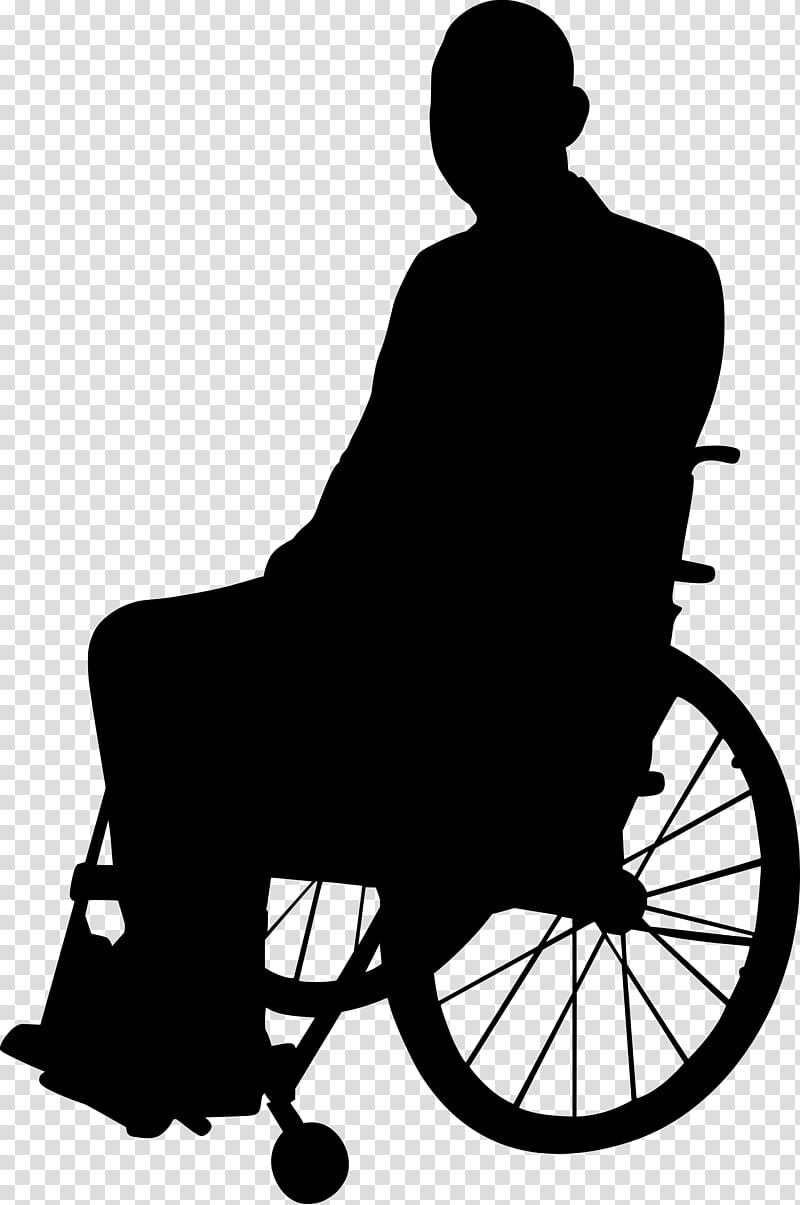 Woman, Disability, Silhouette, Wheelchair, Sitting, Health, Black White M, Blackandwhite transparent background PNG clipart