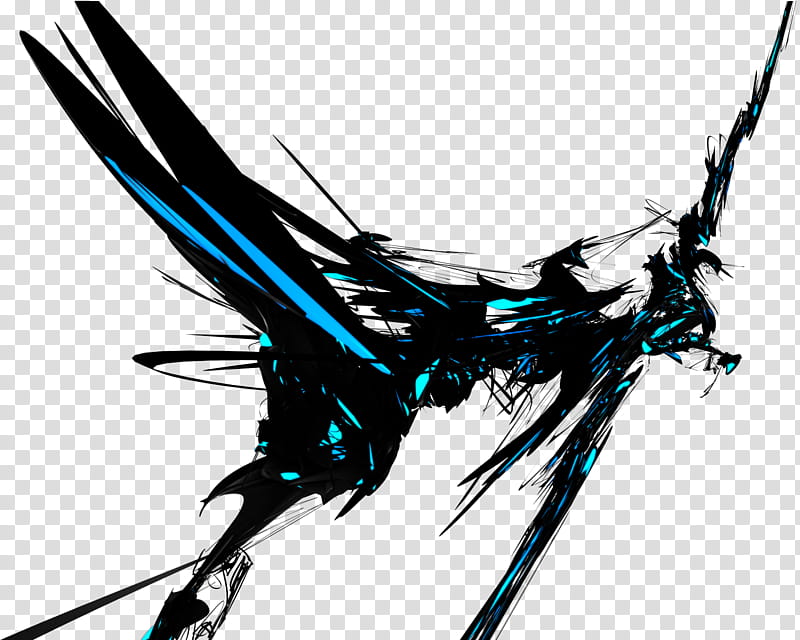 Anime Defend PSD, blue and black abstract painting transparent background PNG clipart