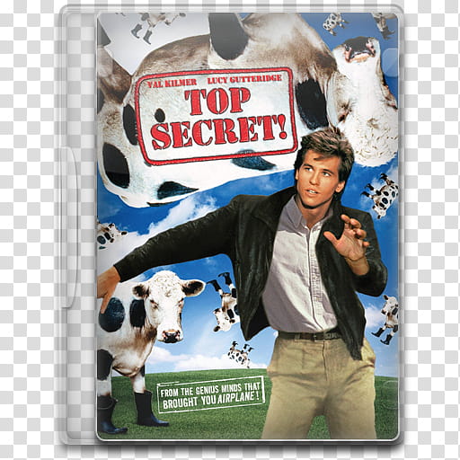Movie Icon Mega , Top Secret!, Top Secret! DVD case icon transparent background PNG clipart