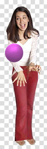 Glee Dodgeballs, shook woman wearing white top and red pants transparent background PNG clipart
