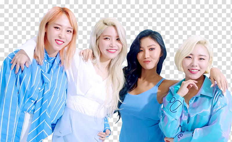 MAMAMOO EVERYDAY MV, four women smiling for a graph transparent background PNG clipart