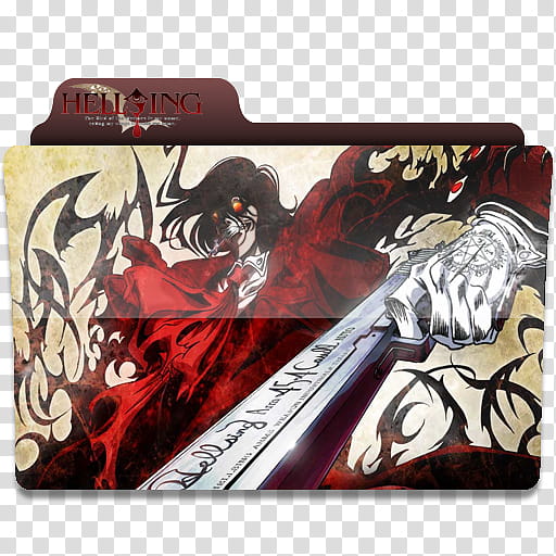 Anime folder icons , Hellsing transparent background PNG clipart