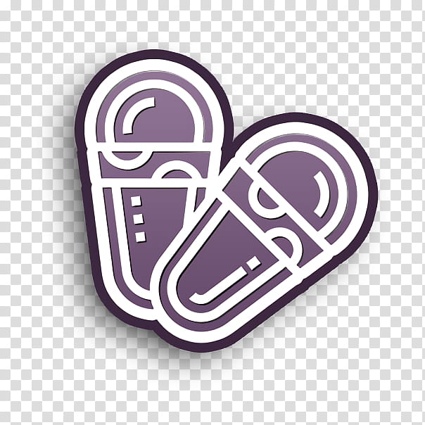 Spa Element icon Slipper icon Sandals icon, Text, Heart, Symbol, Logo transparent background PNG clipart