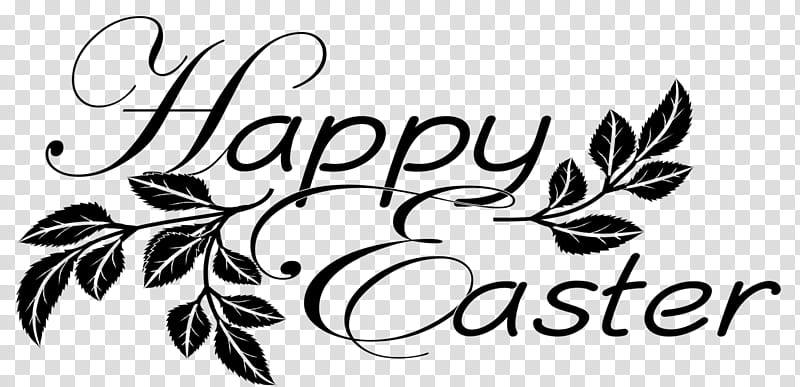 happy Easter text transparent background PNG clipart