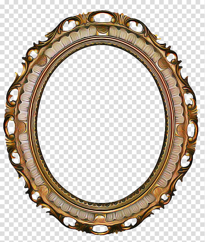 Brown Background Frame, Frames, Mirror, Magic Mirror, Glass, Ornament, Oval, Circle transparent background PNG clipart