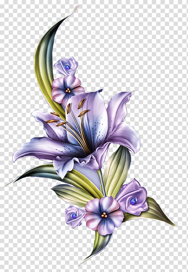 Lily Flower, Floral Design, Painting, Threedimensional Space, Plant, Violet, Purple, Lilac transparent background PNG clipart