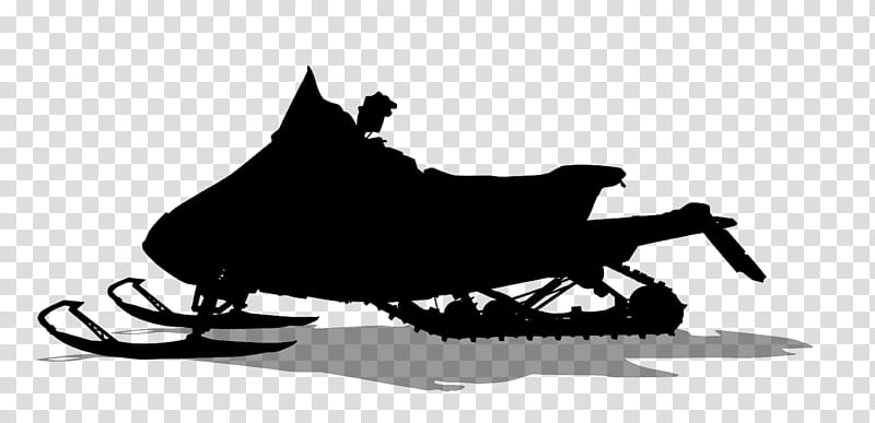 Dog Silhouette, Sled, Pet, Black M, Snowmobile, Footwear, Vehicle, Blackandwhite transparent background PNG clipart