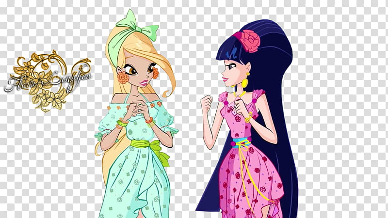 Winx Club Musa and Daphne transparent background PNG clipart