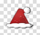 Waiting for Christmas, red and white Santa Claus hat art transparent background PNG clipart