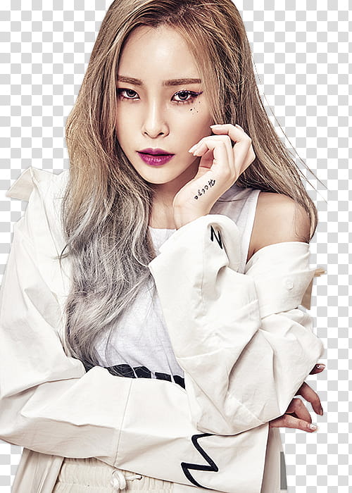 HEIZE , woman wearing white long-sleeved shirt transparent background PNG clipart