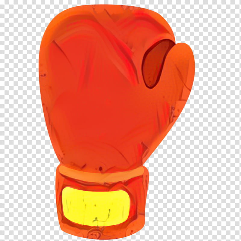 Orange, Boxing Glove, Red, Yellow, Personal Protective Equipment transparent background PNG clipart