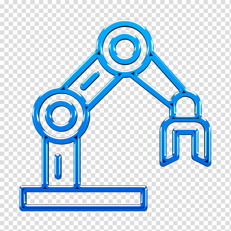 Robot Machine icon Robot icon Robotic arm icon, Symbol transparent background PNG clipart