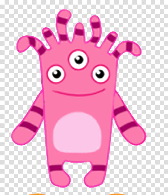 pink alien character transparent background PNG clipart