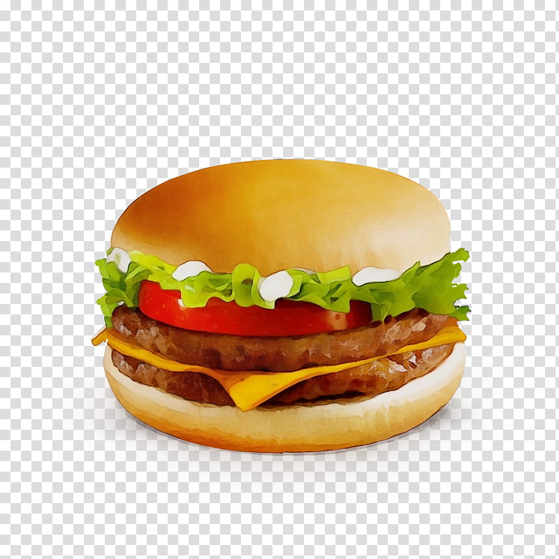 Hamburger, Watercolor, Paint, Wet Ink, Food, Cheeseburger, Dish, Fast Food transparent background PNG clipart