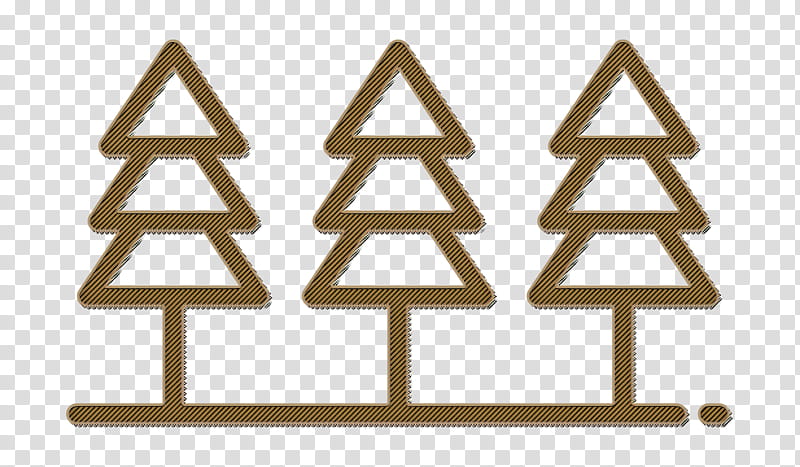 Forest icon Camping Outdoor icon, Christmas Tree, Sign, Triangle, Christmas Decoration, Interior Design, Pine Family, Oregon Pine transparent background PNG clipart