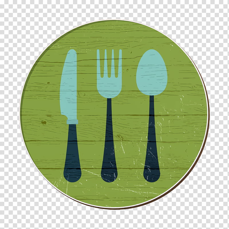 Spoon icon Cutlery icon Hotel and Services icon, Fork, Green, Dishware, Tableware, Plate, Yellow, Kitchen Utensil transparent background PNG clipart