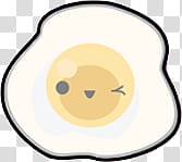 Cute Food, fried egg transparent background PNG clipart