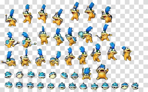 Larry Koopa Nsmb In Battle Sprites Transparent Background Png Clipart Hiclipart - larry koopa roblox