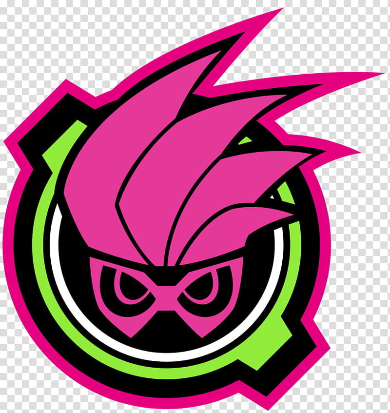 Gashat Mighty Action X Logo, pink ninja logo transparent background PNG clipart