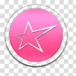 pretty pink icons, , pink star transparent background PNG clipart