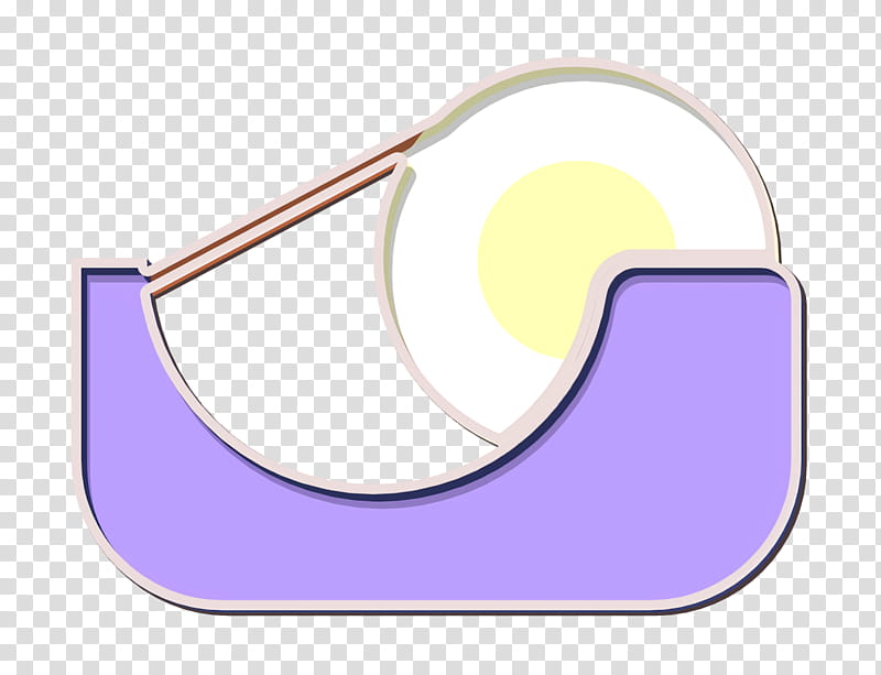 Office elements icon Tape icon, Violet, Purple, Circle, Logo, Diagram transparent background PNG clipart