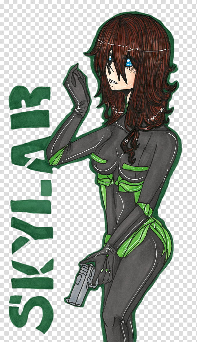 Skylar, Green Black Suit transparent background PNG clipart
