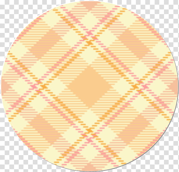 Circulos , yellow, pink,and orange plaid textile transparent background PNG clipart