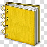 yellow notepad icon transparent background PNG clipart