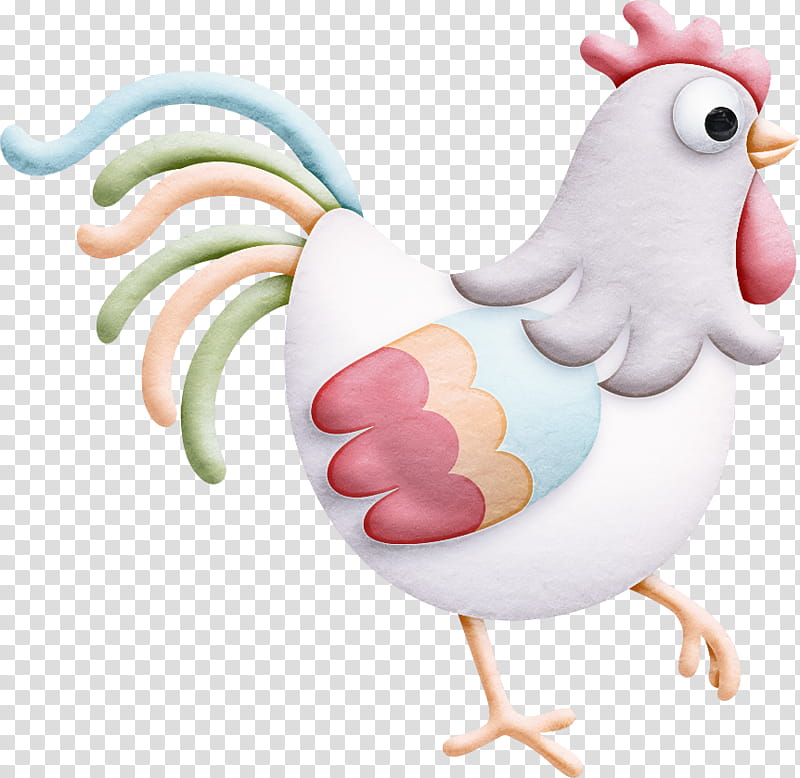 chicken bird rooster cartoon animal figure, Beak, Live transparent background PNG clipart