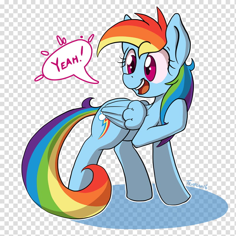 Get psyched Rainbow Dash!, Rainbow Dash saying yeah! transparent background PNG clipart