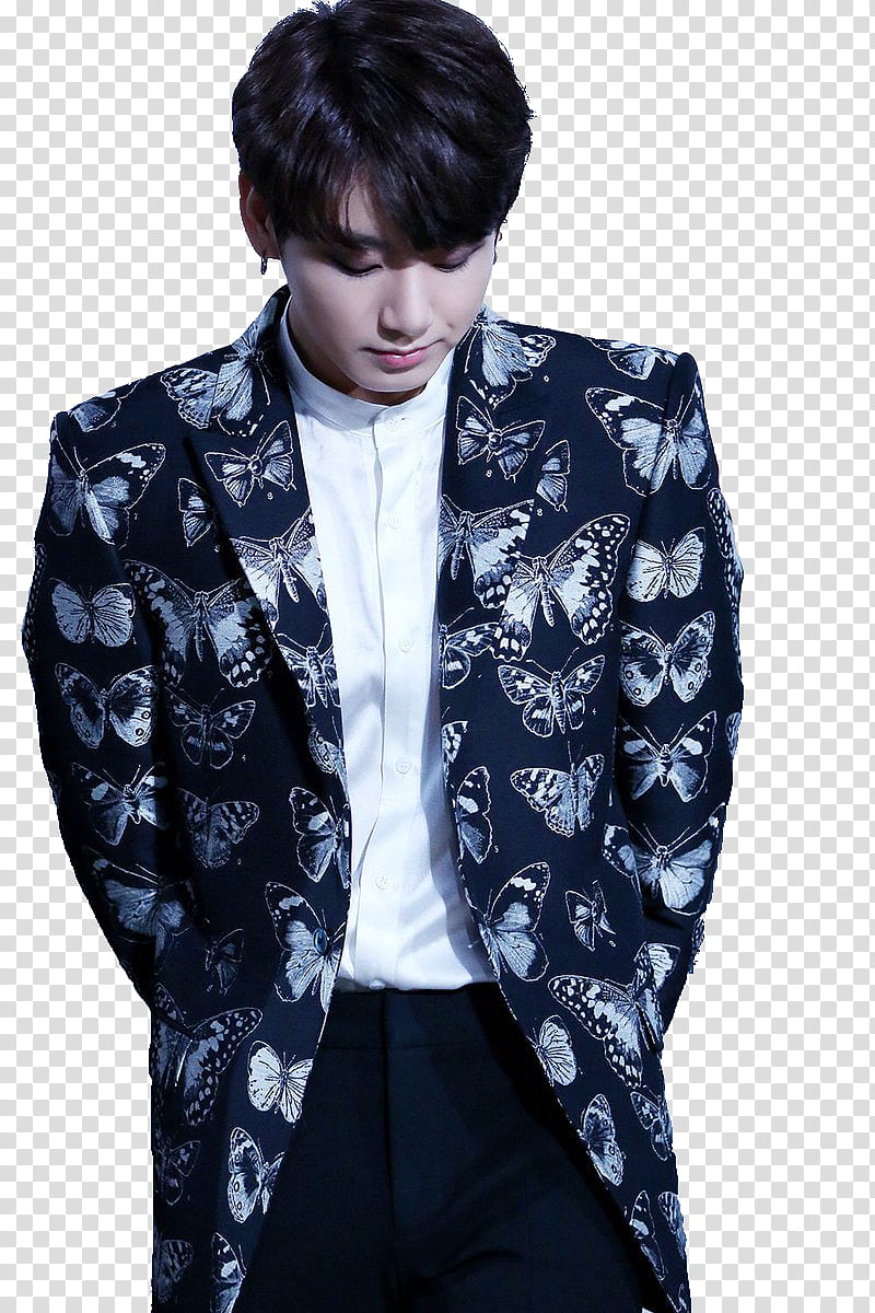 jeon jungkook , man standing while placing his hand on his back transparent background PNG clipart