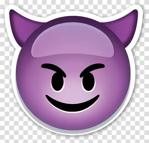 Emojis, purple devil emoji transparent background PNG clipart