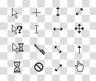 CURSORS, cursor arrows illustration transparent background PNG clipart