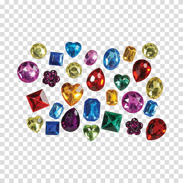 , assorted-color jewels illustration transparent background PNG clipart