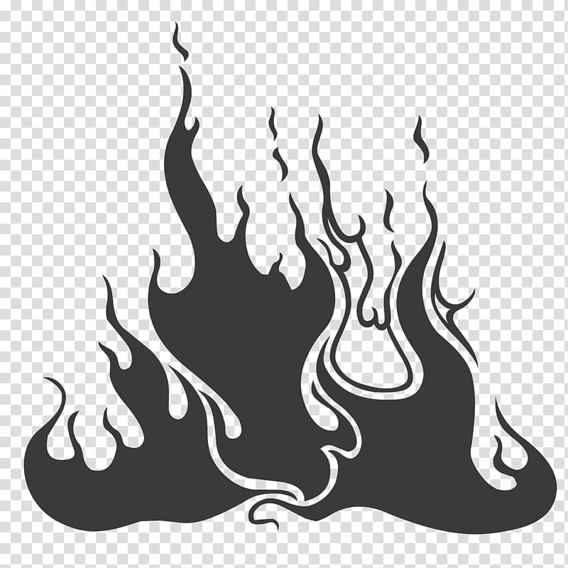 Abstract Flames Brush Set, black fire illustration transparent background PNG clipart