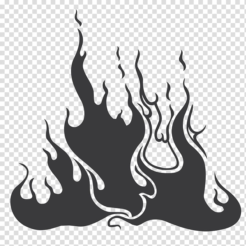 brush fire clipart black