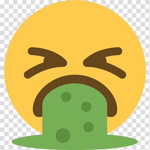 Emoji Sticker, Vomiting, Emoticon, Smiley, Pile Of Poo Emoji, Nausea, Green, Yellow transparent background PNG clipart