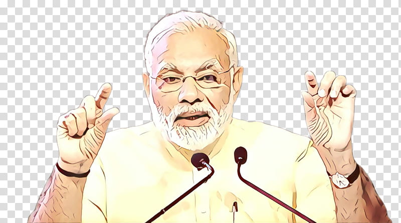 Amit Shah, Cartoon, Narendra Modi, Microphone, India, Swachh Bharat Mission, Bharatiya Janata Party, Thumb transparent background PNG clipart