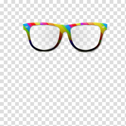 Recursos para un video tutorial, yellow and black framed eyeglasses illustration transparent background PNG clipart