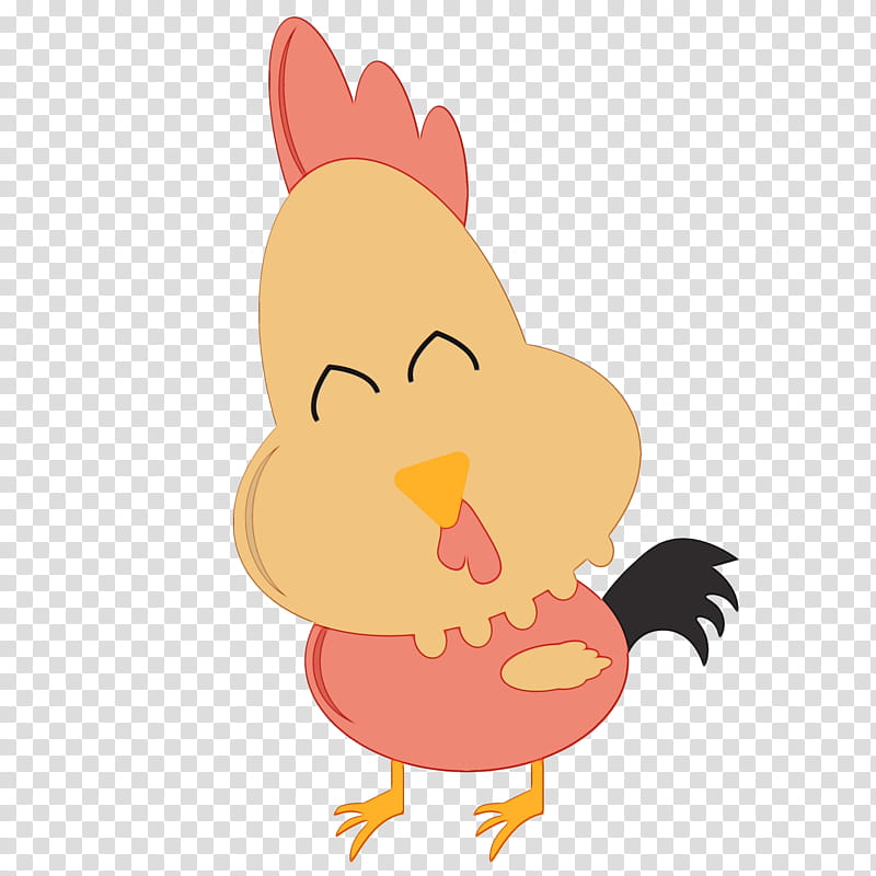 Rooster Chicken Beak Nose Tail, Watercolor, Paint, Wet Ink, Cartoon ...