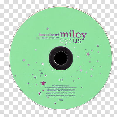 CDS, Breakout Miley Cyrus cd transparent background PNG clipart