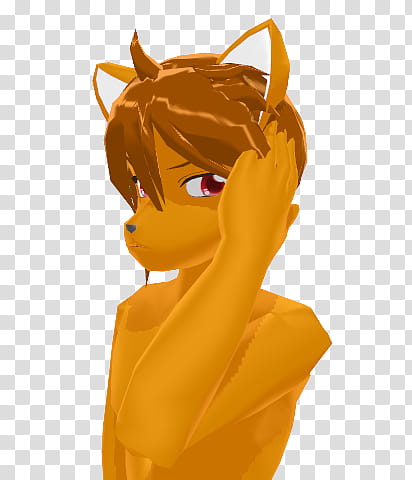 MMD Furry Face Serious transparent background PNG clipart