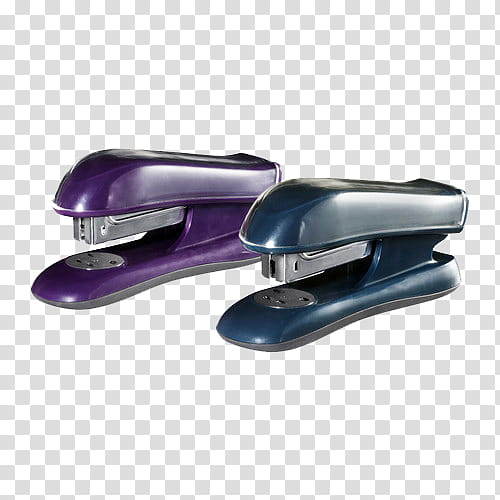 Fixtures, two blue and green staplers transparent background PNG clipart
