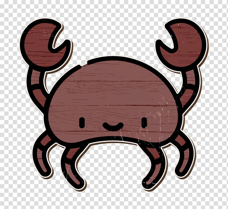 Tropical icon Crab icon, Cartoon, Cap, Sticker transparent background PNG clipart