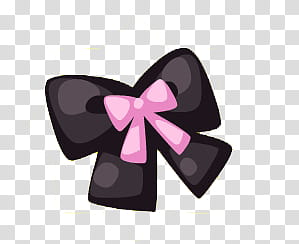 Recursos para crear dolls, black and pink bow scrunchies transparent background PNG clipart